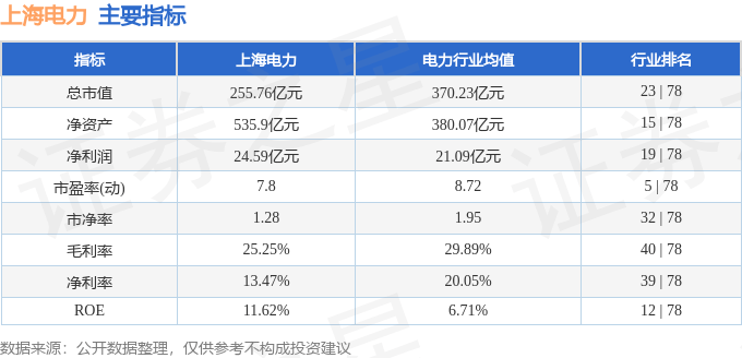 股票行情快报：上海电力（600021）3月12日主力资金净卖出1155.38万元